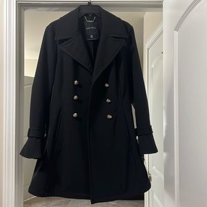 Black jacket with gold buttons